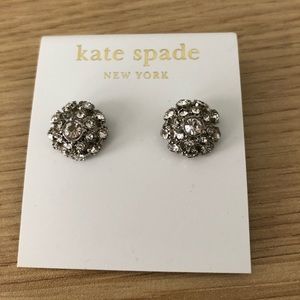 NWT Kate Spade diamond cluster earrings